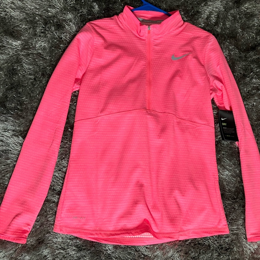 Pink Nike dry-fit sports jacket